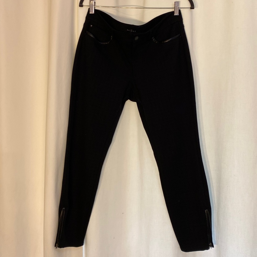 White House Black Market The Skinny Ankle size 10 Petite black pants
